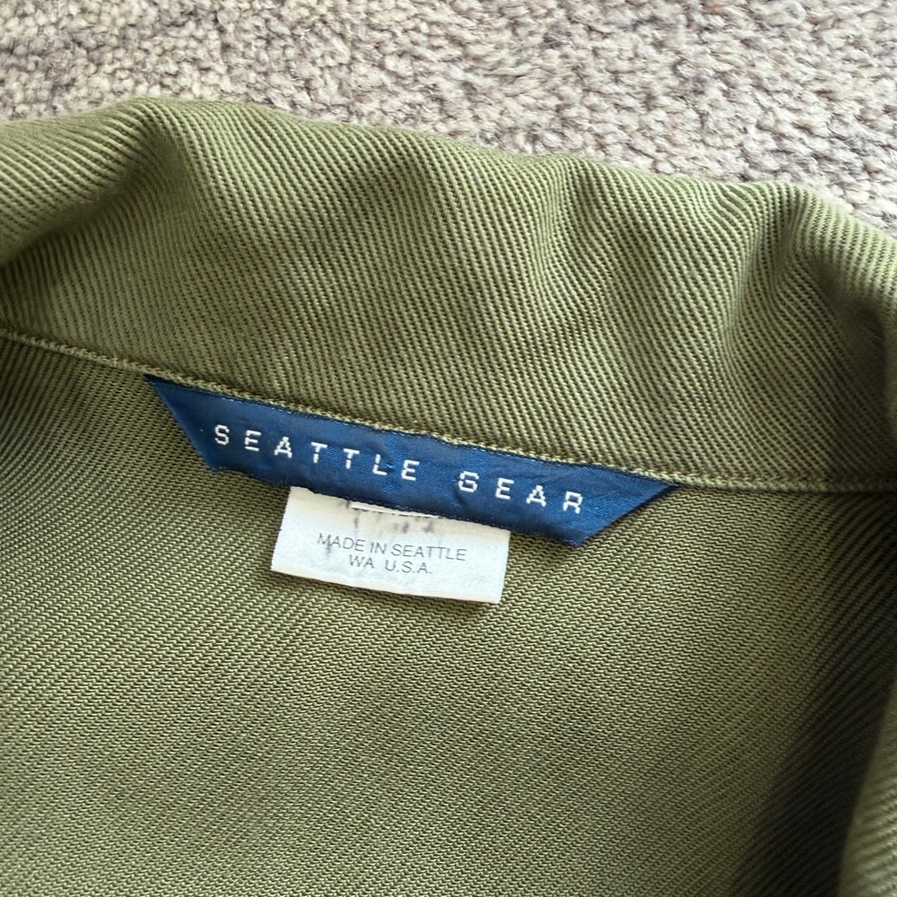 Vintage 90s Seattle Gear Green Jumpsuit USA Small - Picture 4 of 12